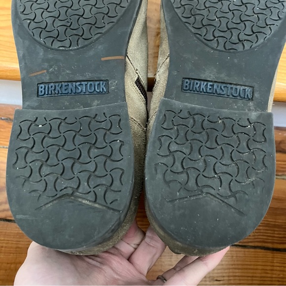 Birkenstock Sarnia Slouchy Boots Taupe Beige Factory Distressing size 38, 7, 7.5 - Picture 12 of 14